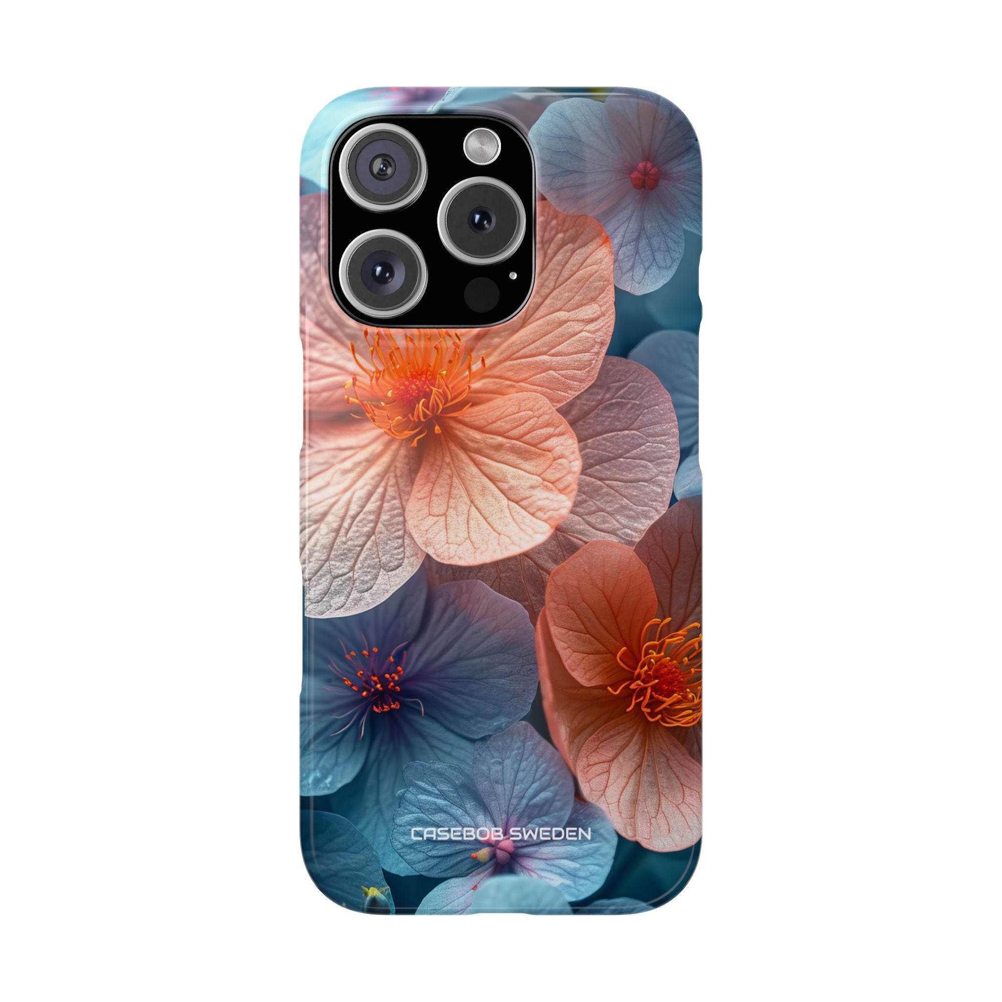 Peach Blossom Serenity - Slim iPhone 16 Phone Case