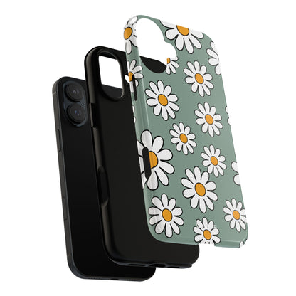 Daisies Dance Playfully - iPhone Case