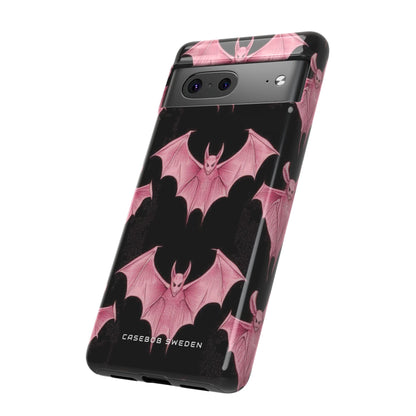 Gothic Pink Bats Aflame Google Pixel 7 - Tough Phone Case