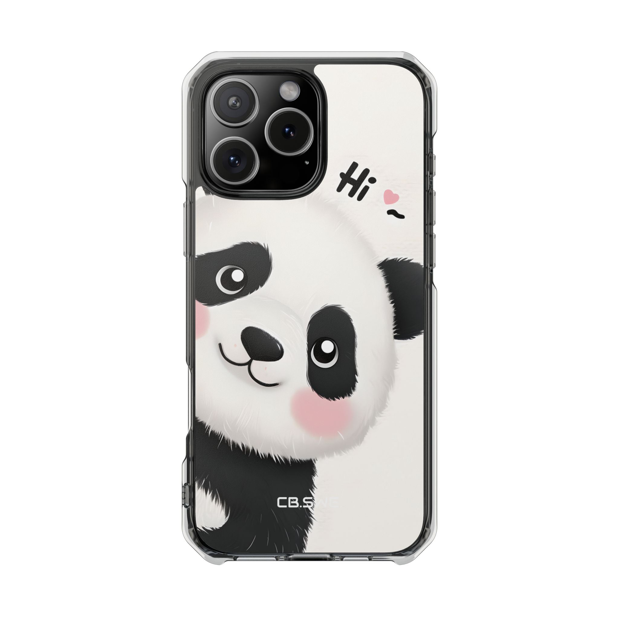 Entzückendes Panda-verspieltes Hi-Text-Telefon iPhone 16 - Impact Clear+