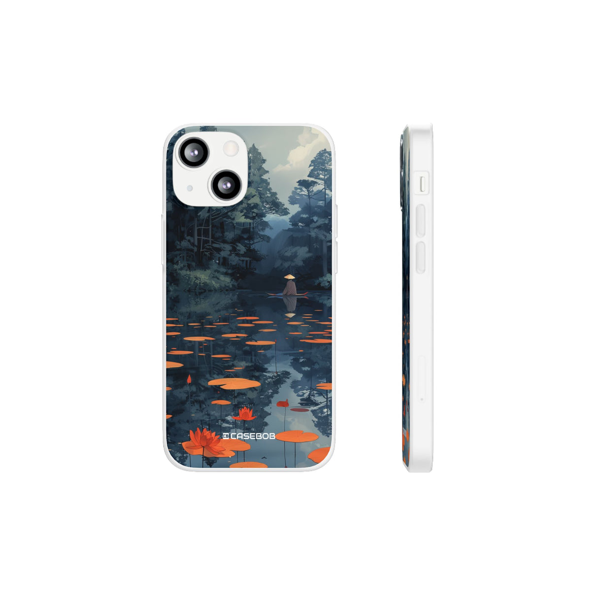 Tranquil Lotus Serenity | Flexible Phone Case for iPhone