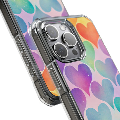 Watercolor Heart Symphony iPhone Case - Impact
