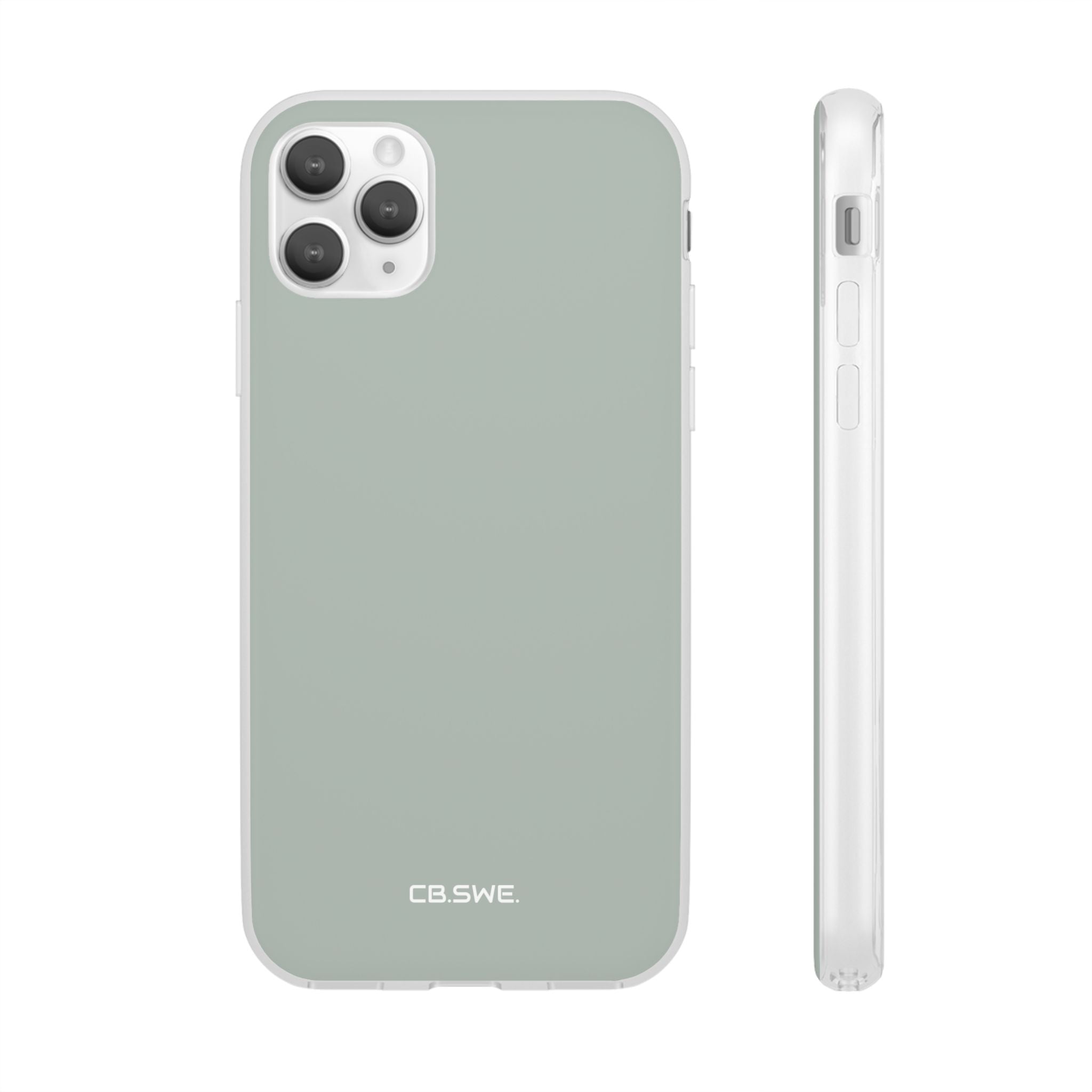Aschgraue iPhone-Hülle – Flexi