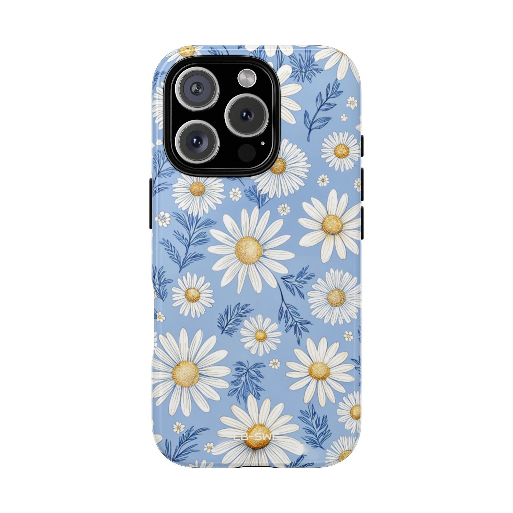 Daisies On Blue - iPhone Case