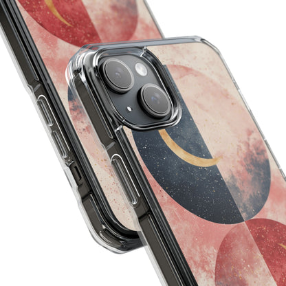 Golden Crescent Circles iPhone 15 Plus Case - Impact