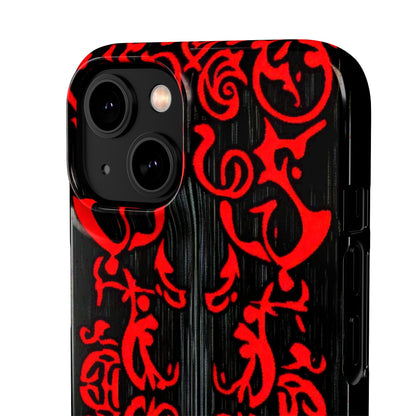 Gothic Crimson Symmetry iPhone 14 - Slim Phone Case