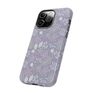 Purple Mona Leaf - Protective Phone Case