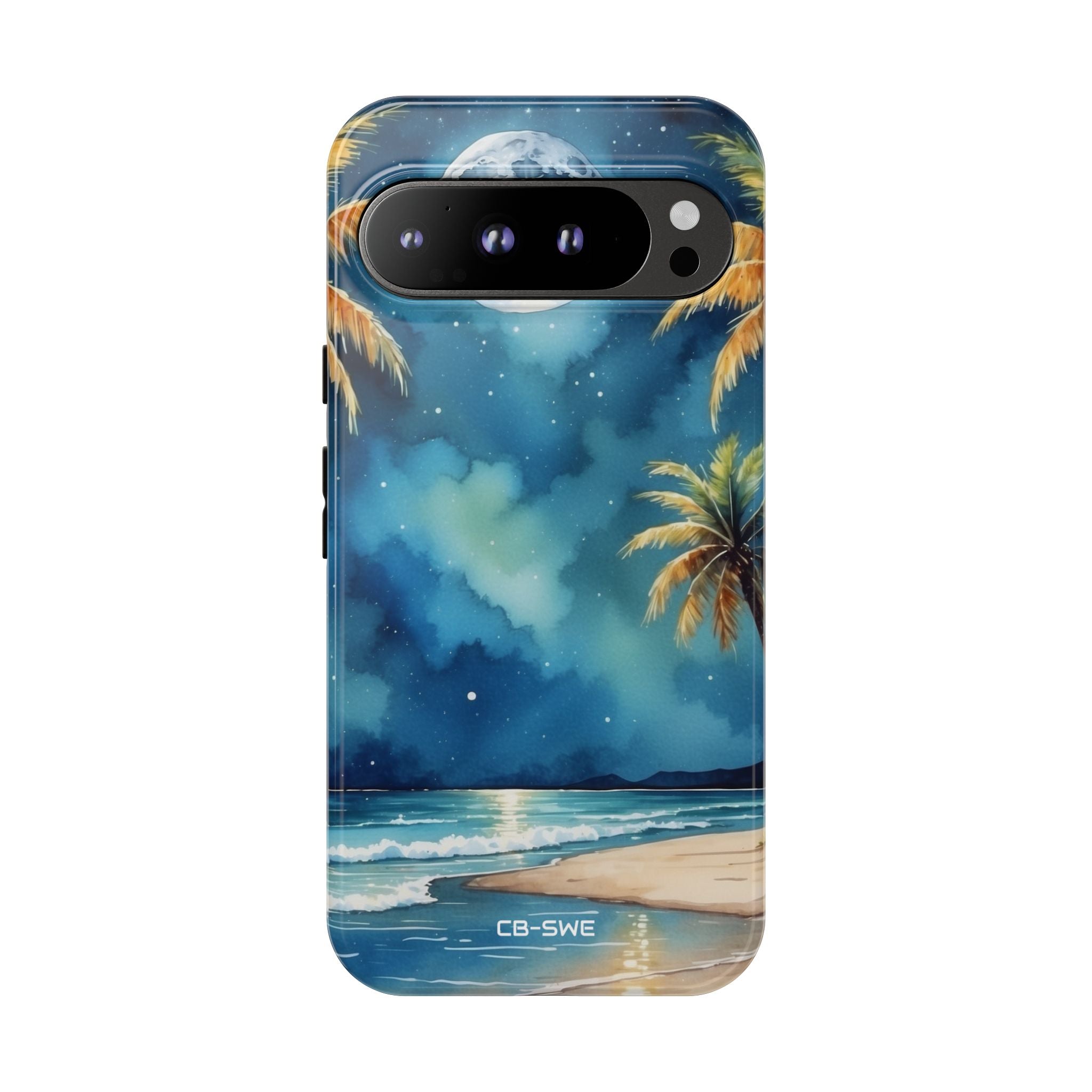 Moonlight Kisses Waves - Google Pixel Case