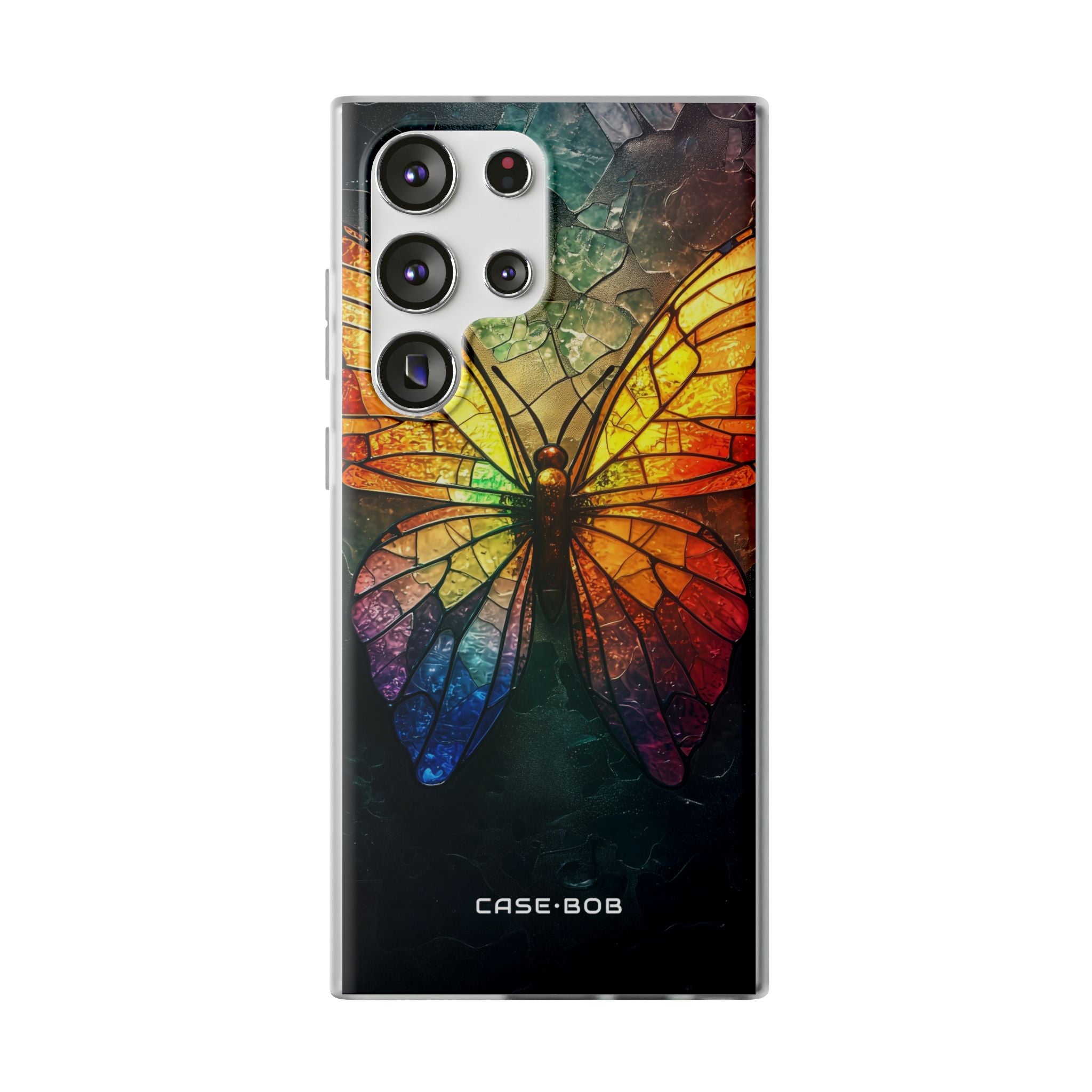 Stained Glass Butterfly Samsung S23 Ultra Case - Soft