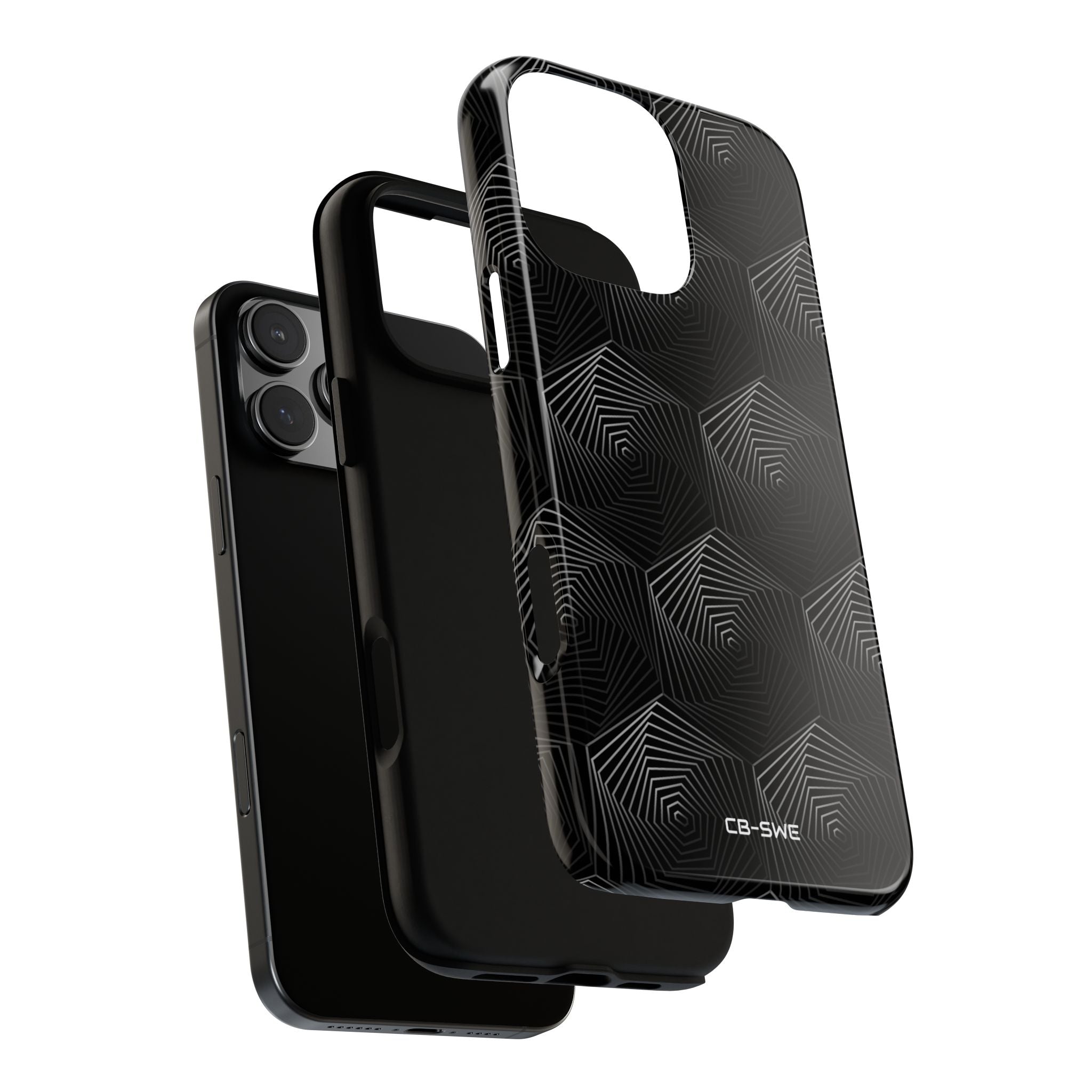 Geometric Spiral Illusion - iPhone Case