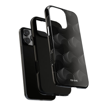 Geometric Spiral Illusion - iPhone Case