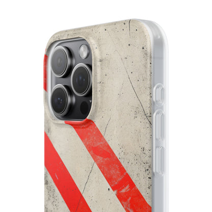 Striker Crimson Stripes iPhone 15 - Flexi Phone Case