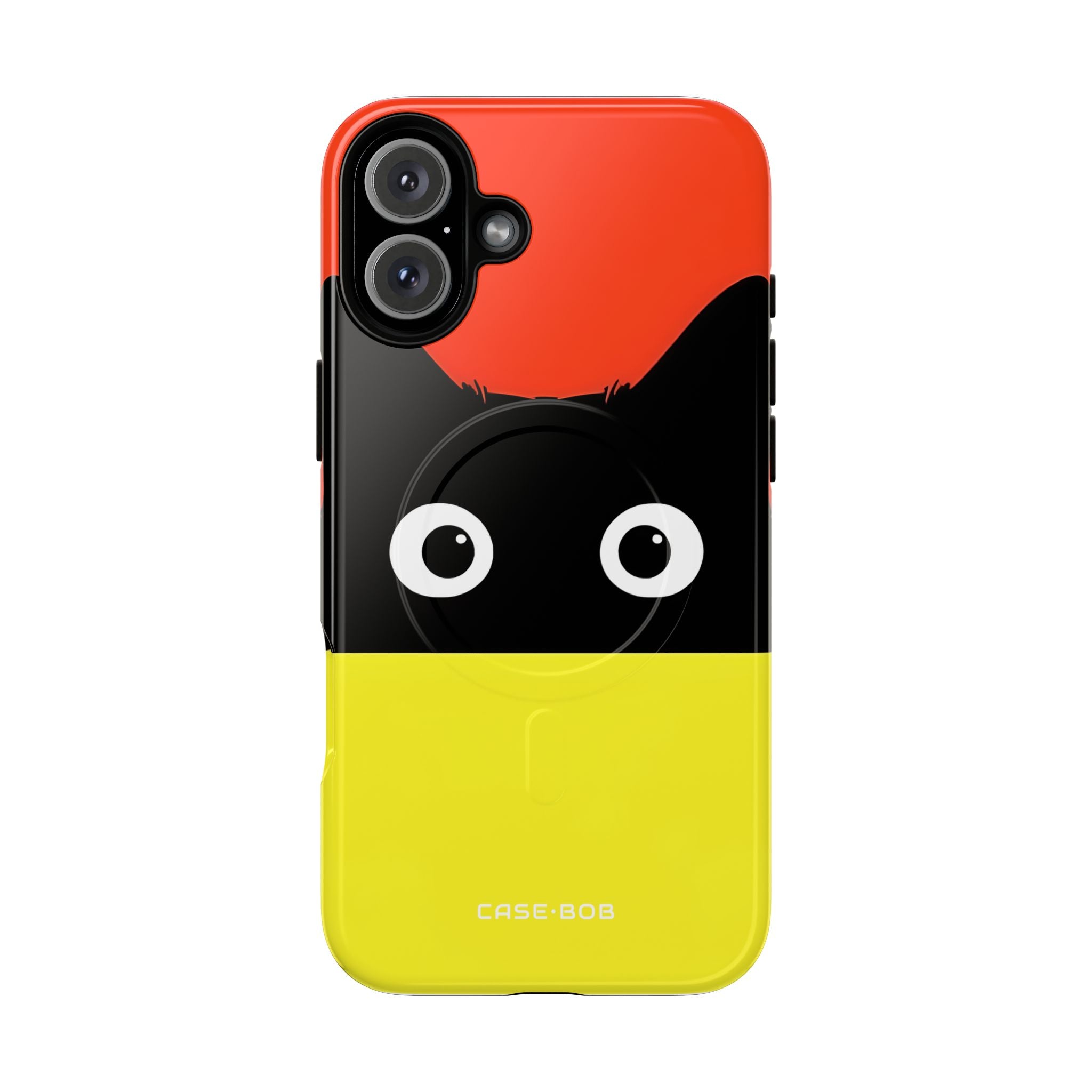 Peekaboo Cat Crimson iPhone 16 Plus Case - Tough+