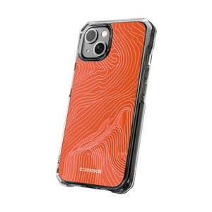 Pantone Tangerine Design | Handyhülle für iPhone (Clear Impact Case – magnetisch)