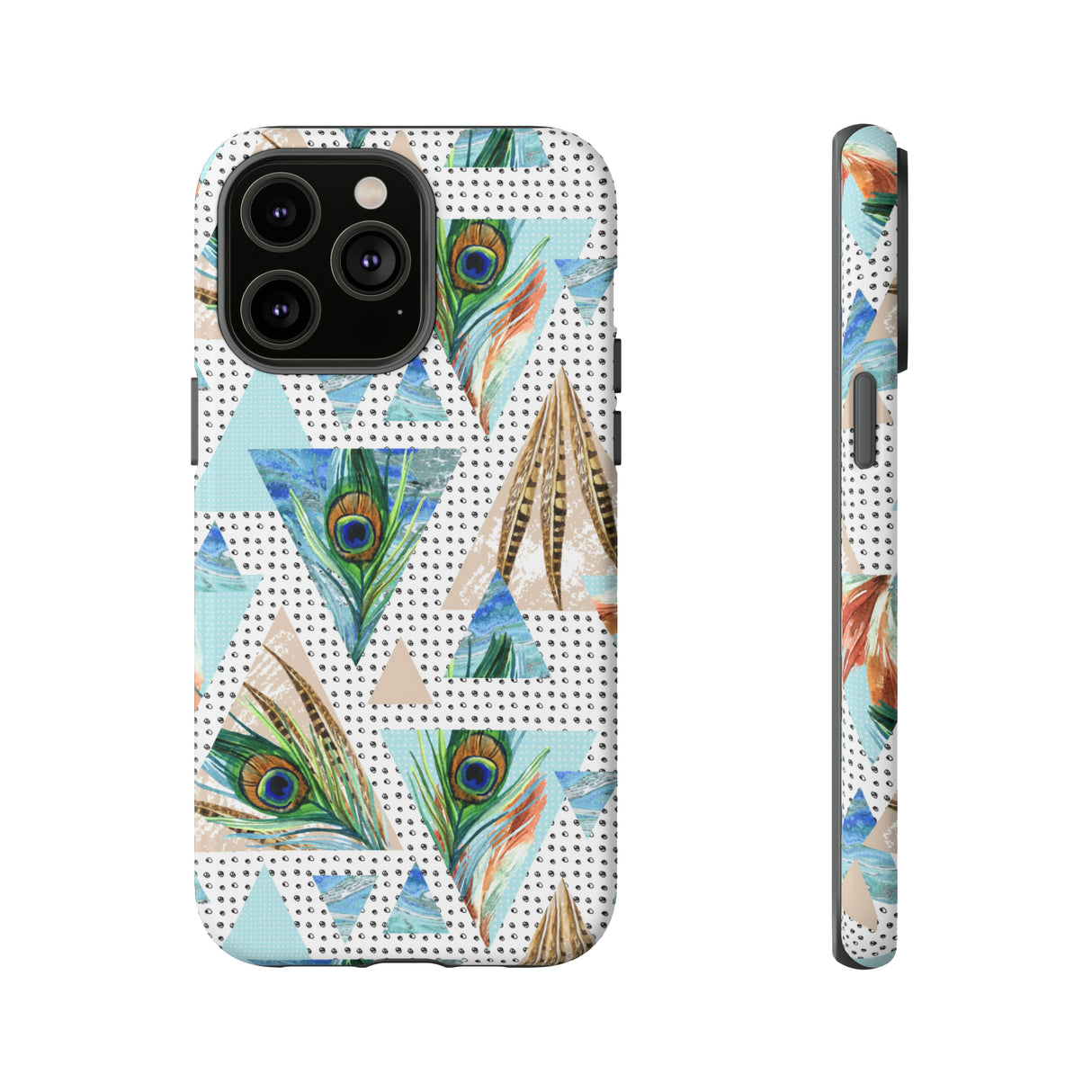 Peacock Feathers - Protective Phone Case