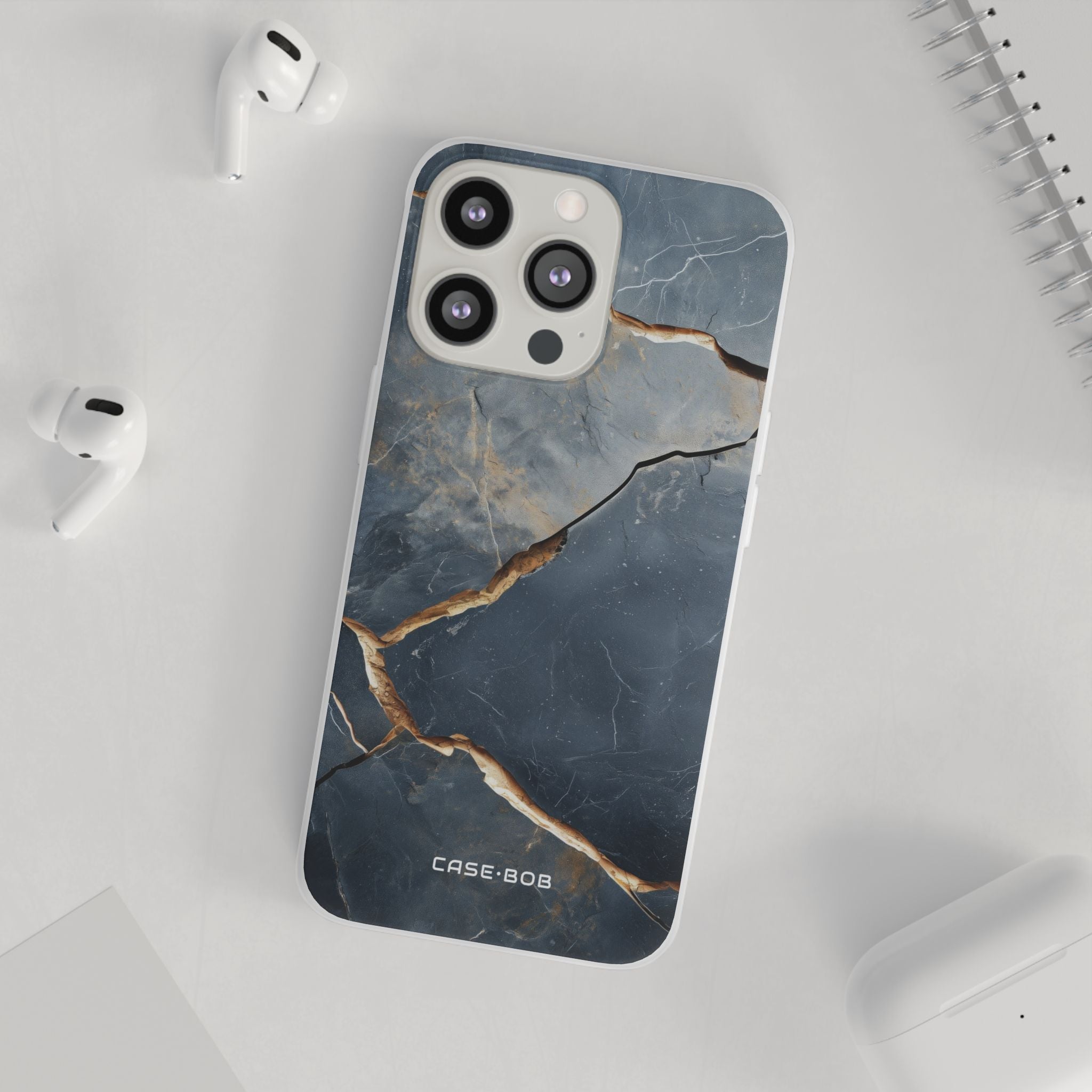 Jagged Vein Navy iPhone 13 Pro - Soft