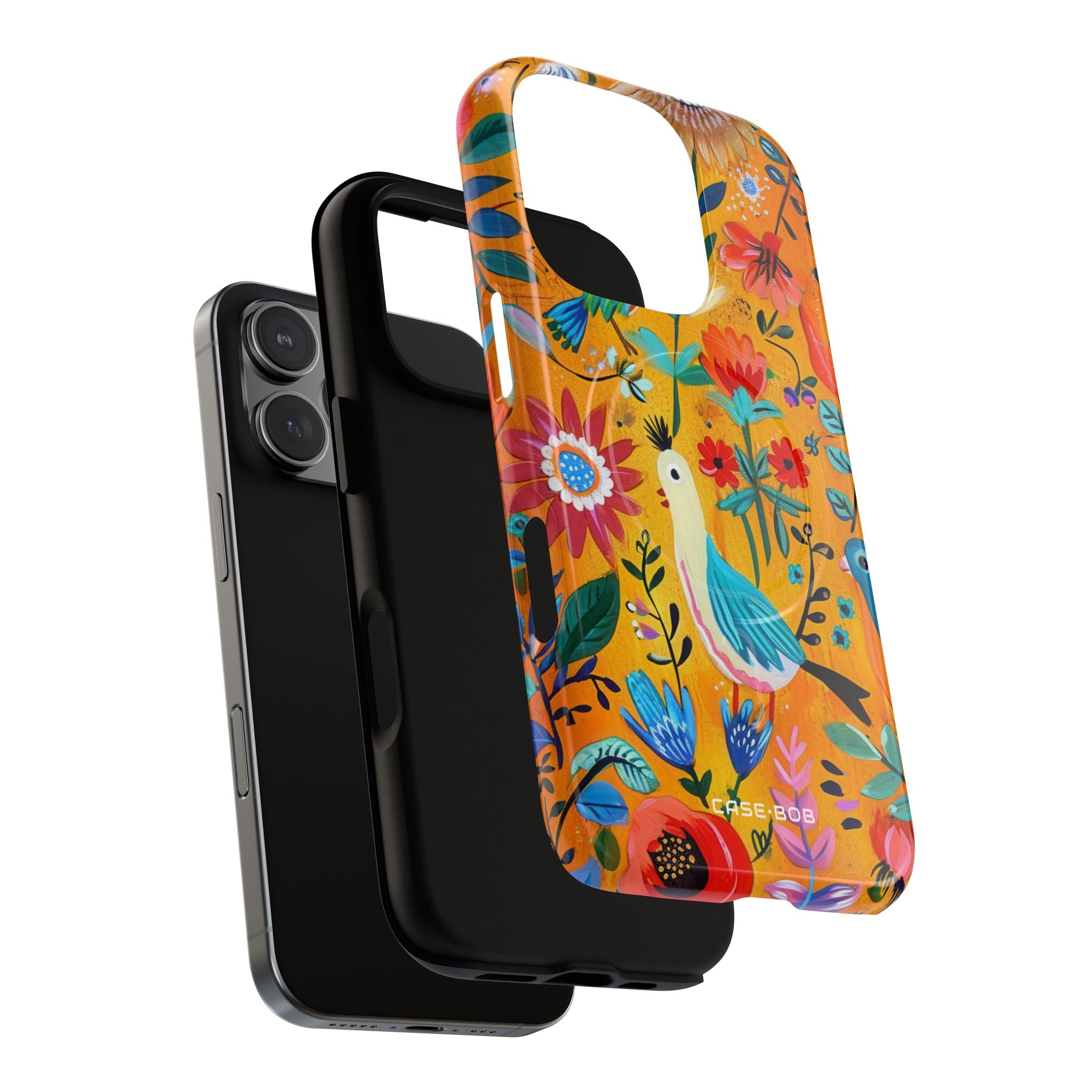 Colorful Birds Bloom iPhone 16 Pro Case - Tough+