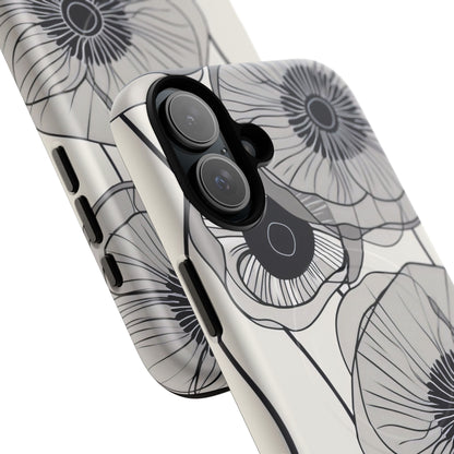 Modern Minimalist Flowers iPhone 16 | Tough+ Phone Case