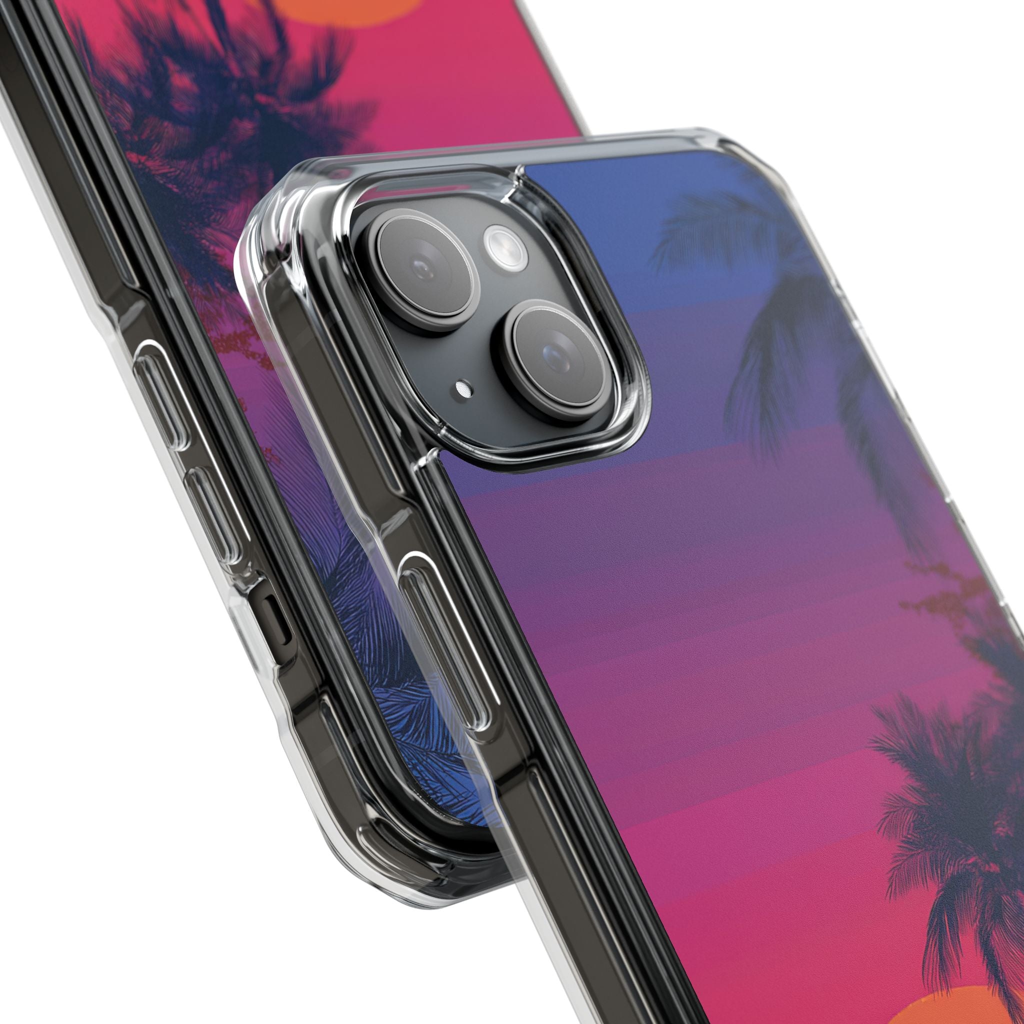Tropical Sunset Silhouettes iPhone Case - Impact