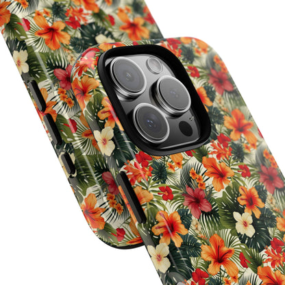 Tropical Blooms Flourish - iPhone Case