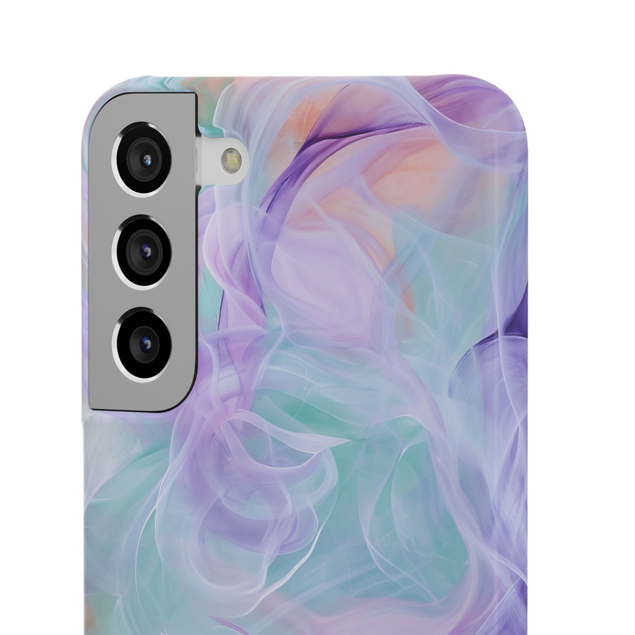 Purple Peach Whirl - Slim Samsung S22 Phone Case