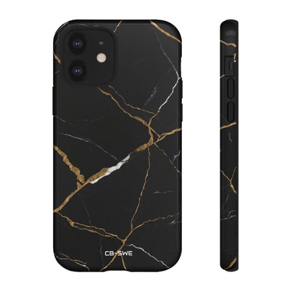 Golden Veins Emerge - iPhone Case