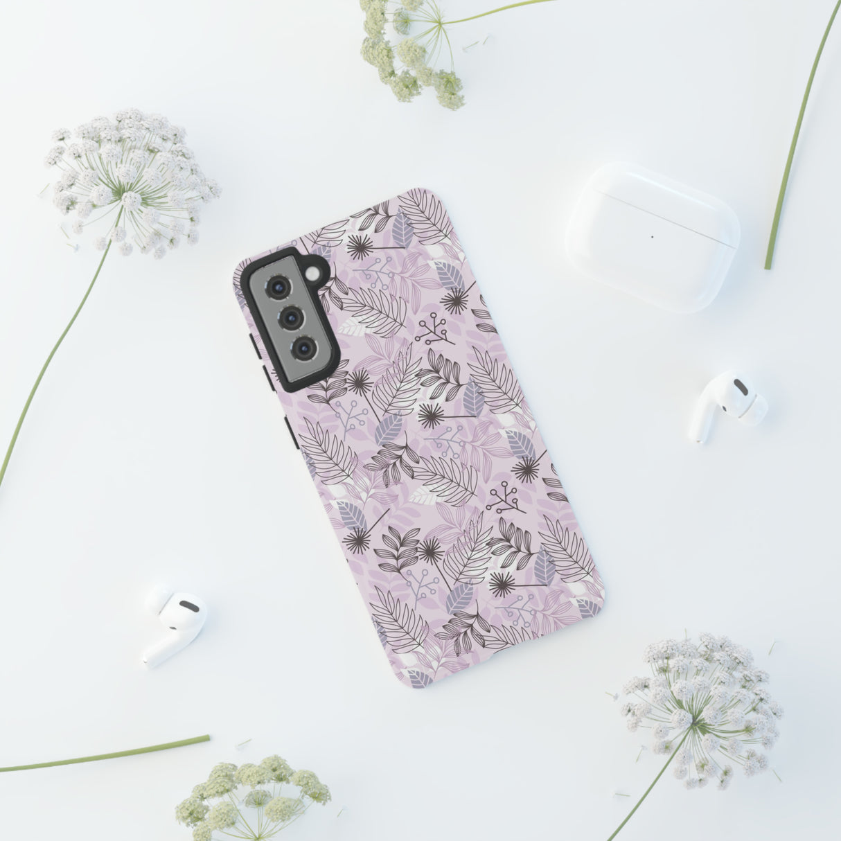 Purple Leaf - Protective Phone Case