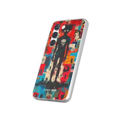 Spiky Skull Silhouette Samsung S23 Case - Soft