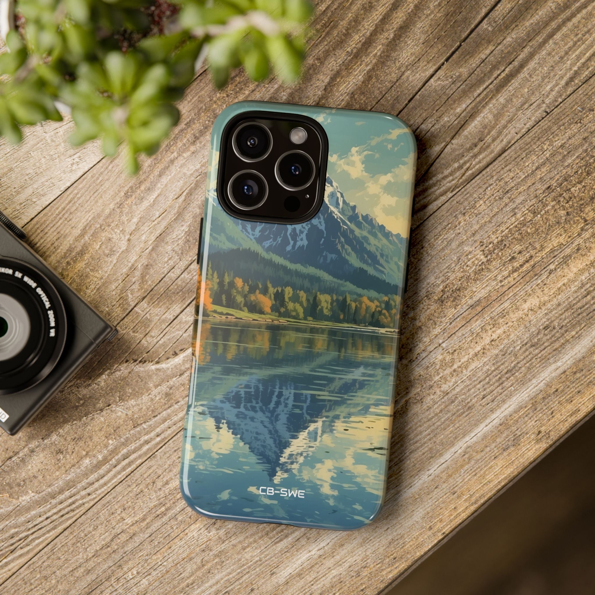 Mountain Reflects Calm - iPhone Case