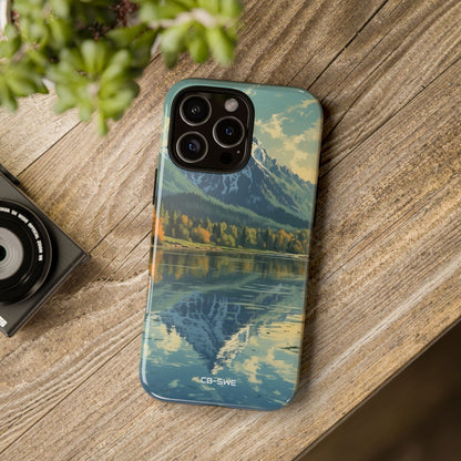 Mountain Reflects Calm - iPhone Case