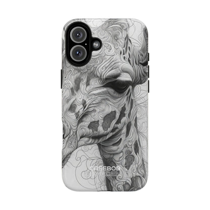 Swirling Giraffe Art iPhone 16 - Tough+