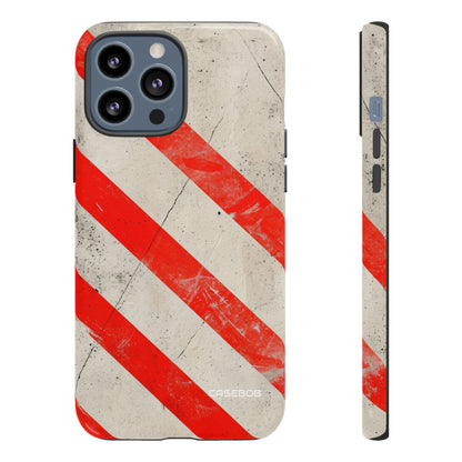 Crimson Line Minimalism - Protective Phone Case