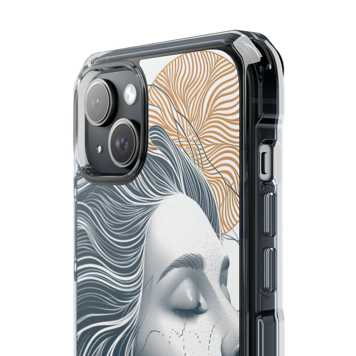 Serene Abstraction - Phone Case for iPhone (Clear Impact - Magnetic)