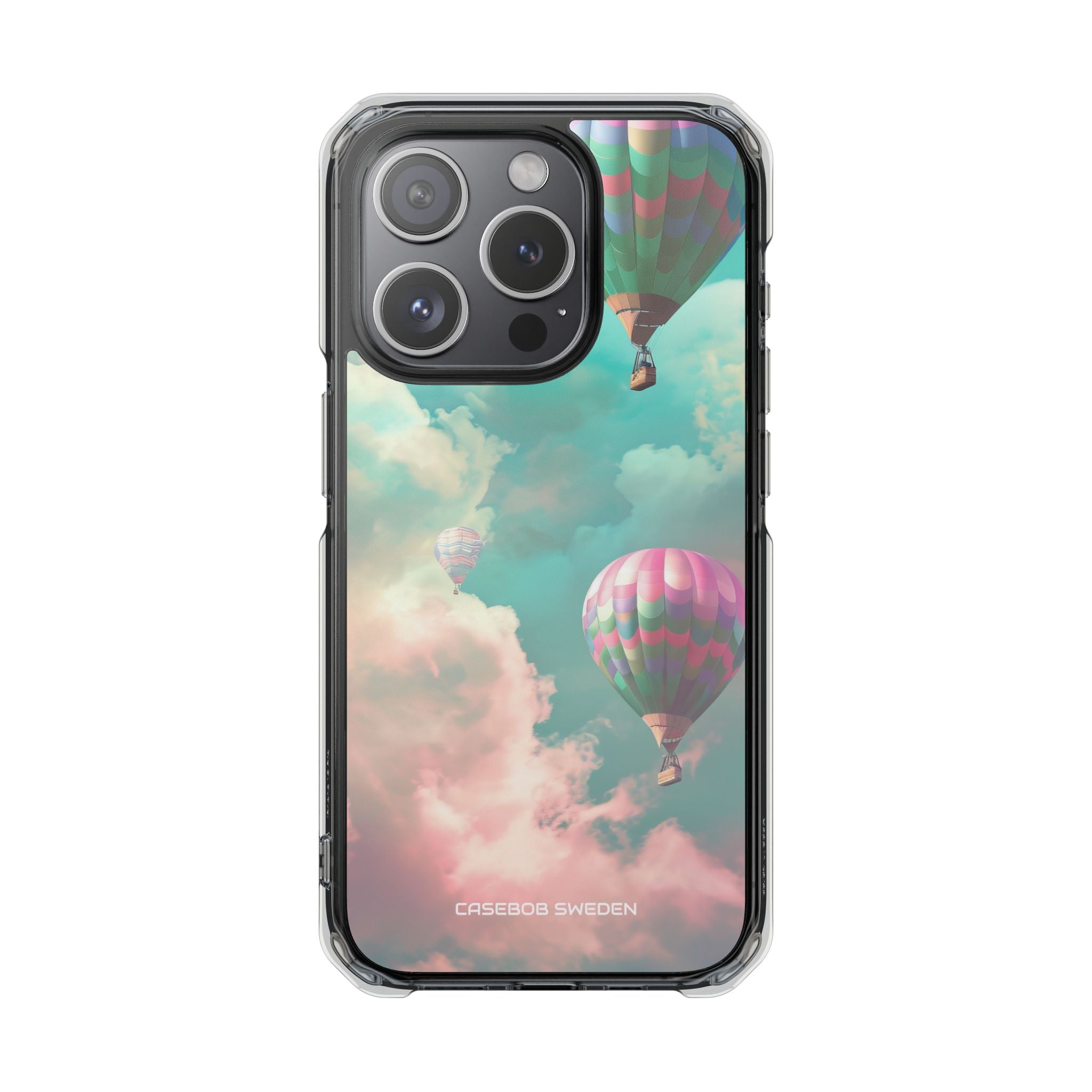 Pastel Balloon Adventure - Clear Impact iPhone 15 Phone Case