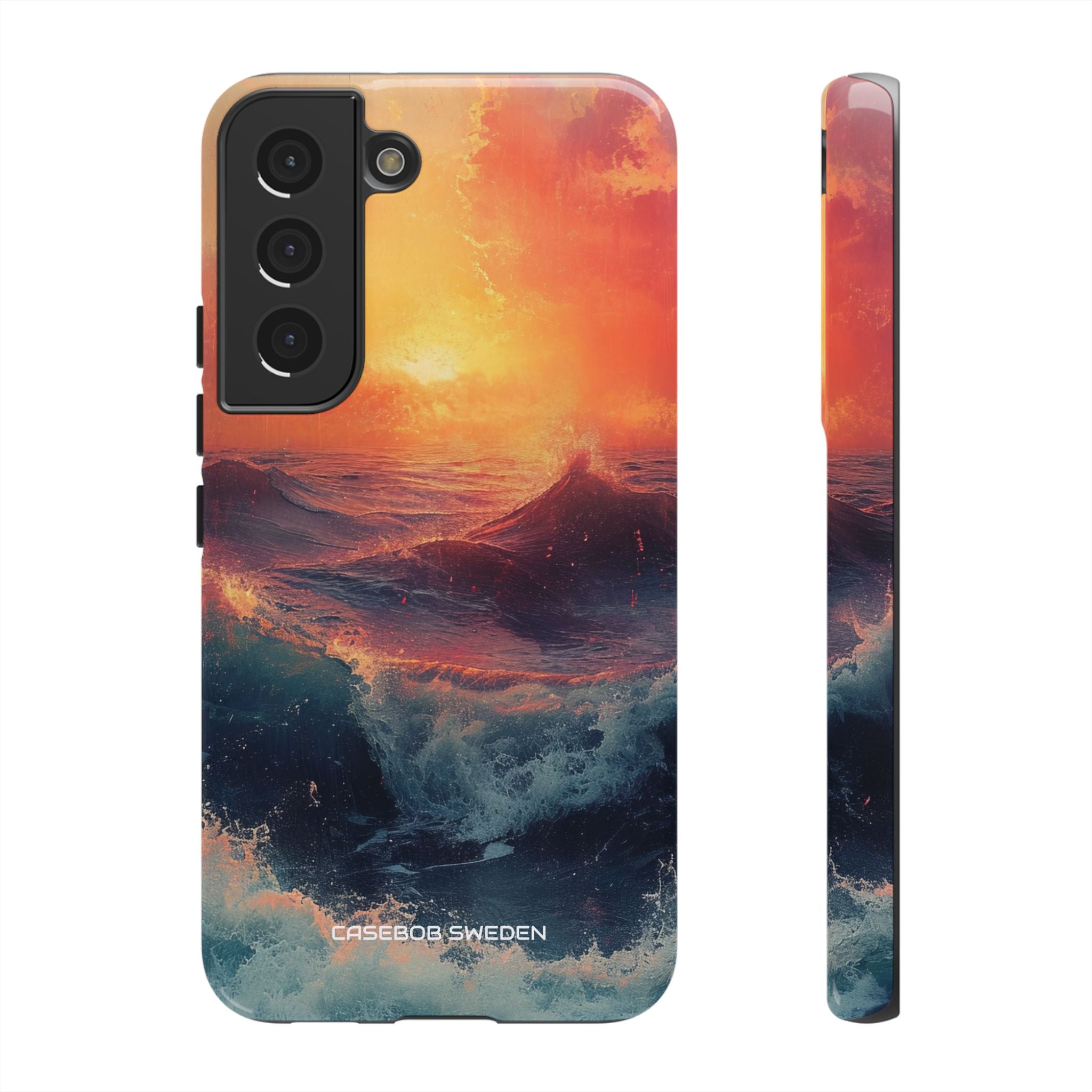 Ocean Sunset Waves - Tough Samsung S22 Phone Case