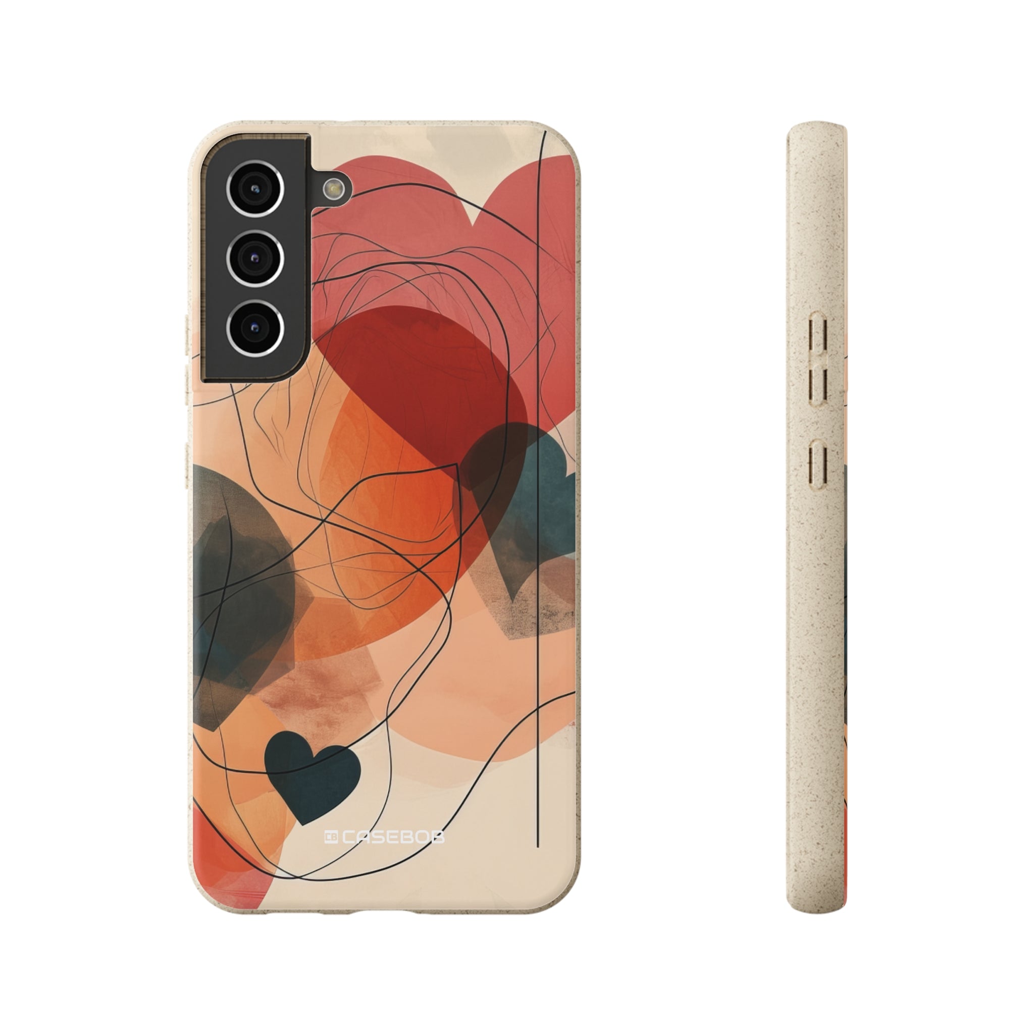 Abstract Heart Harmony | Biodegradable Phone Case