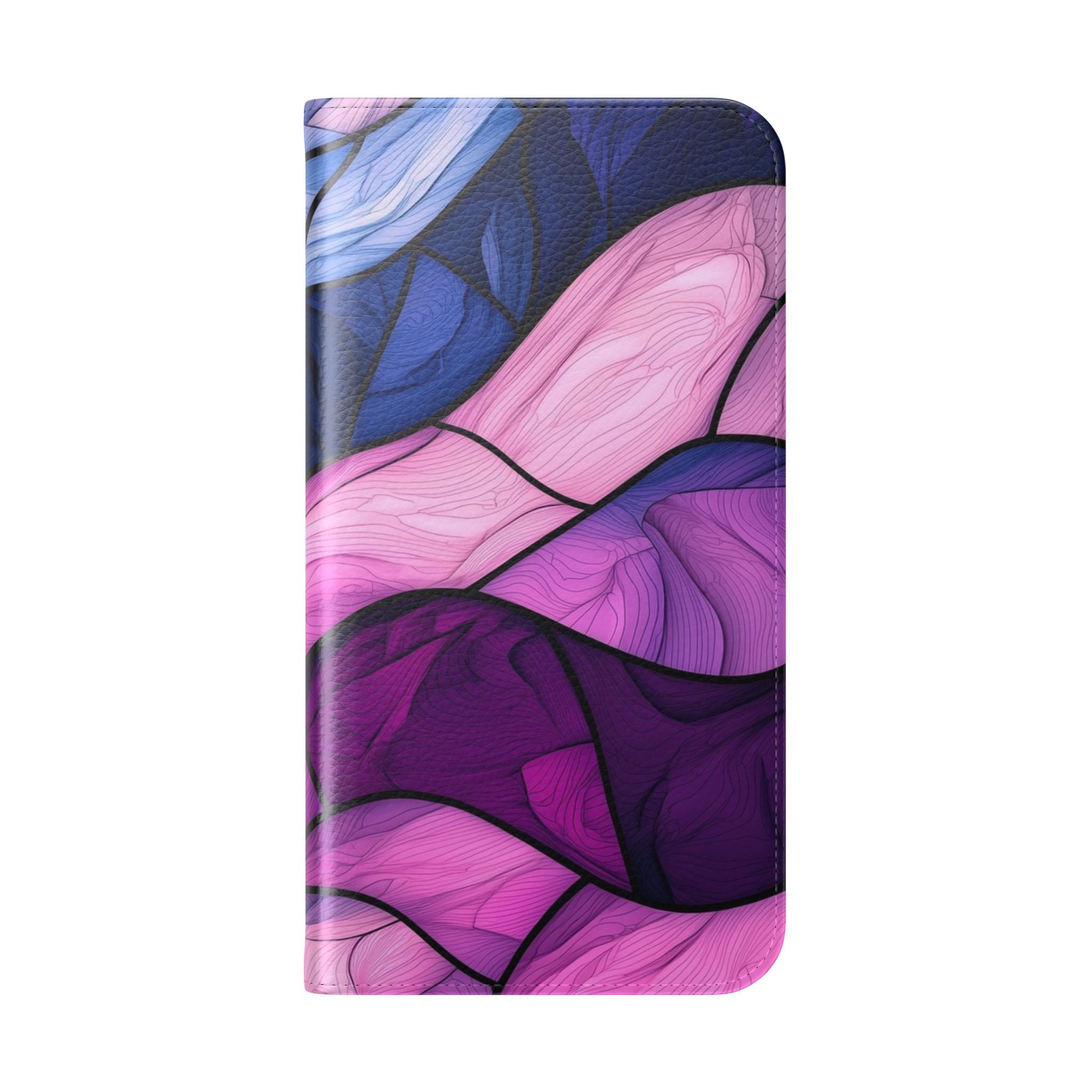 Purple Wavewood - iPhone 16 Plus Case - Wallet