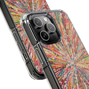 Radiant Burst - Phone Case for iPhone (Clear Impact - Magnetic)