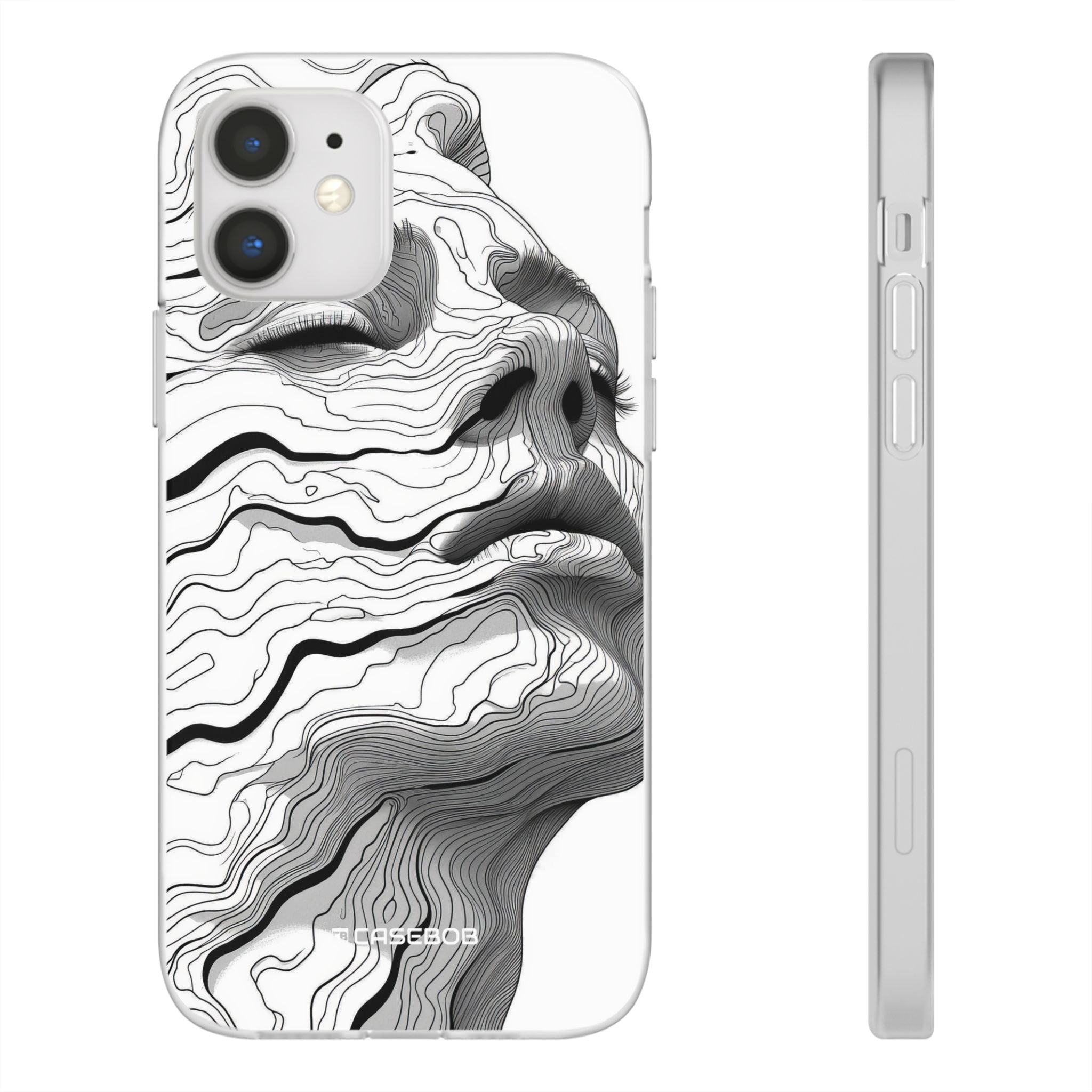 Topographic Serenity | Flexible Phone Case for iPhone