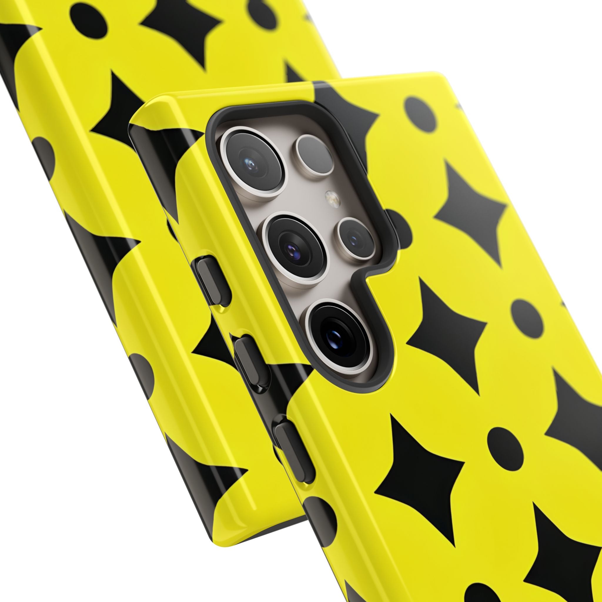 Vibrant Geometric Black Triangle Star Samsung S24 - Tough