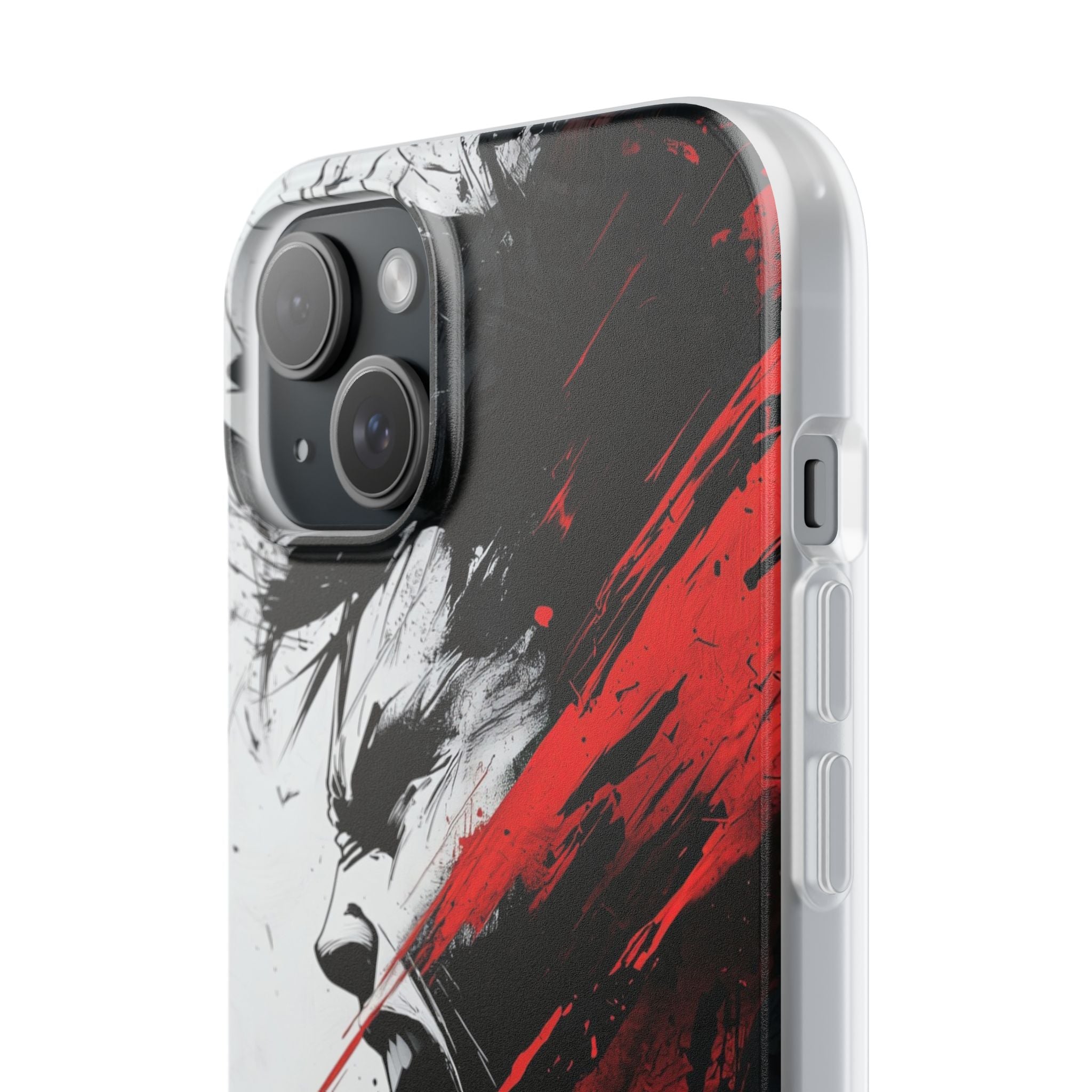 Yelling Profile Burst iPhone 15 Plus Case - Soft