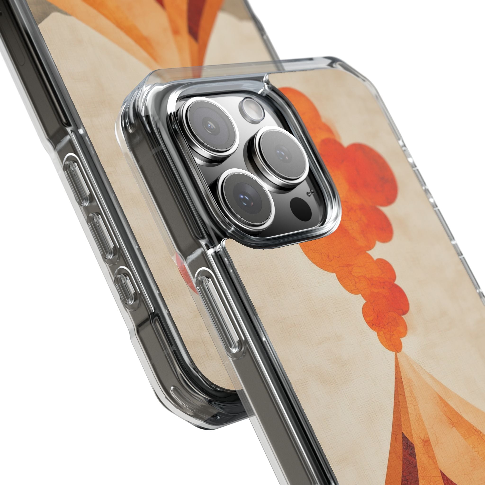 Erupting Heat Waves iPhone Case - Impact