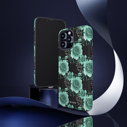 Turquoise Rose Symphony - iPhone Case