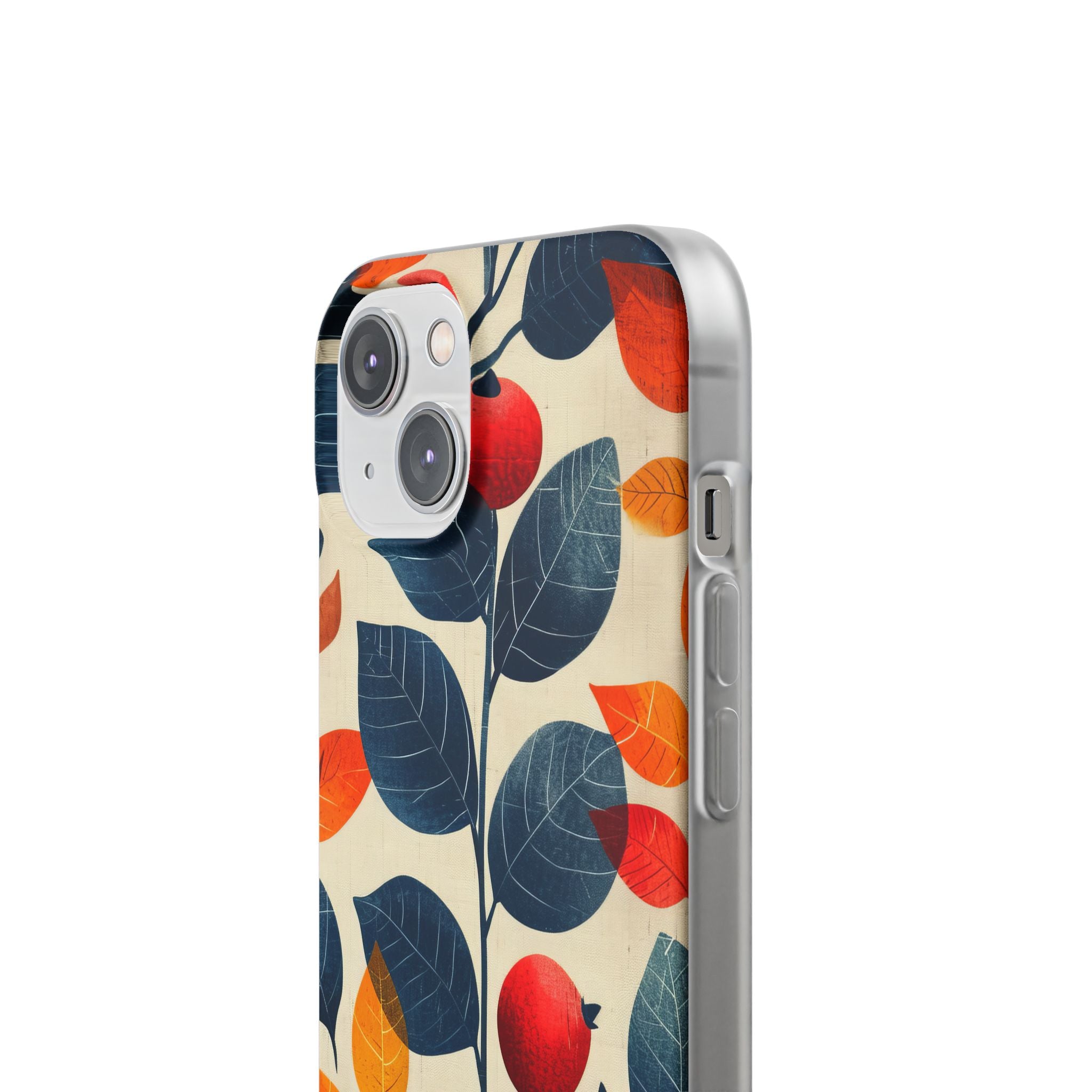 Autumn Nature Pattern - Flexi iPhone 14 Phone Case