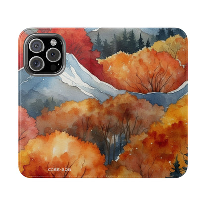 Snowcapped Ember Mountains - iPhone 16 Pro Case - Wallet