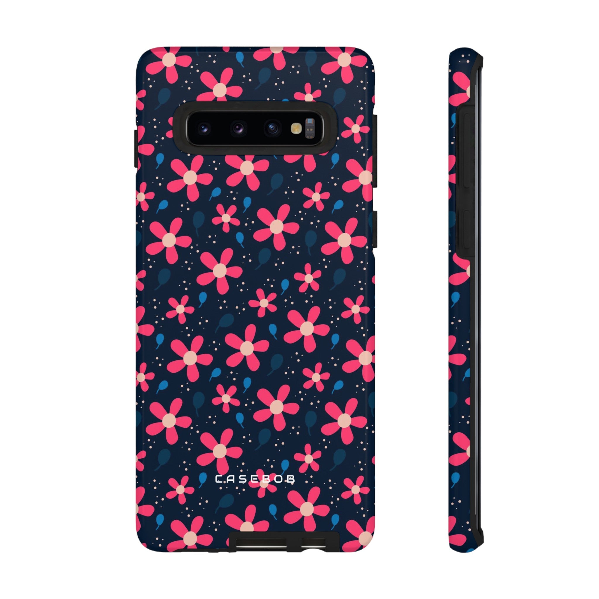 Pink Flower Pattern - Protective Phone Case