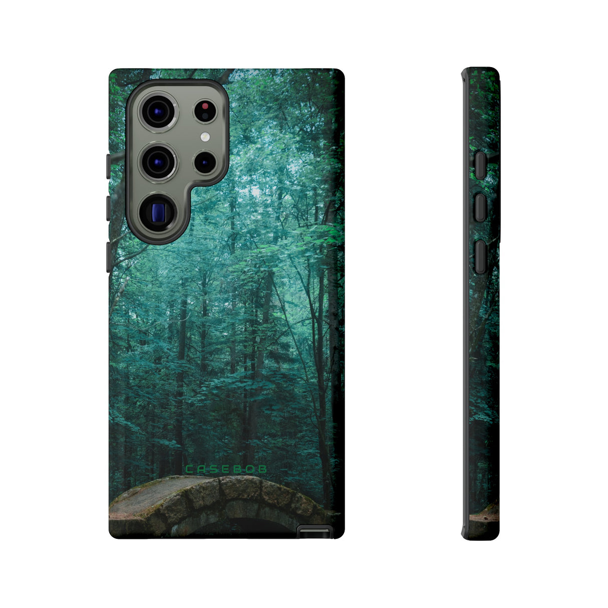 Mystical Forest with Stone Bridge - Protective Phone Case