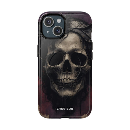Gothic Skull Crown iPhone 15 Case - Tough+