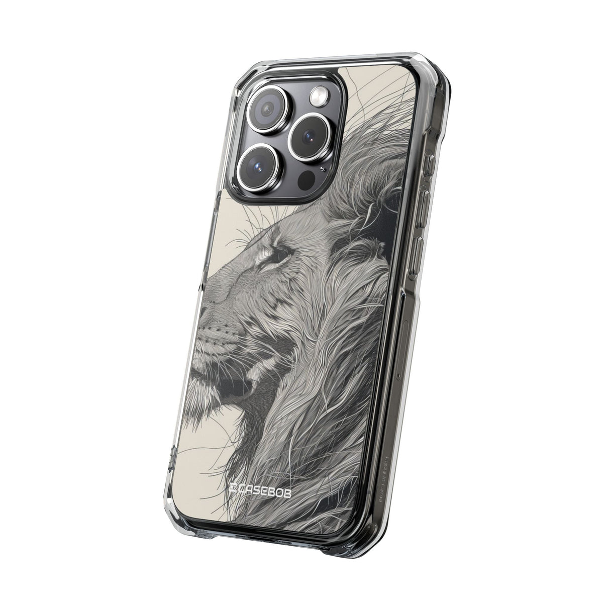 Majestic Linework - Phone Case for iPhone (Clear Impact - Magnetic)