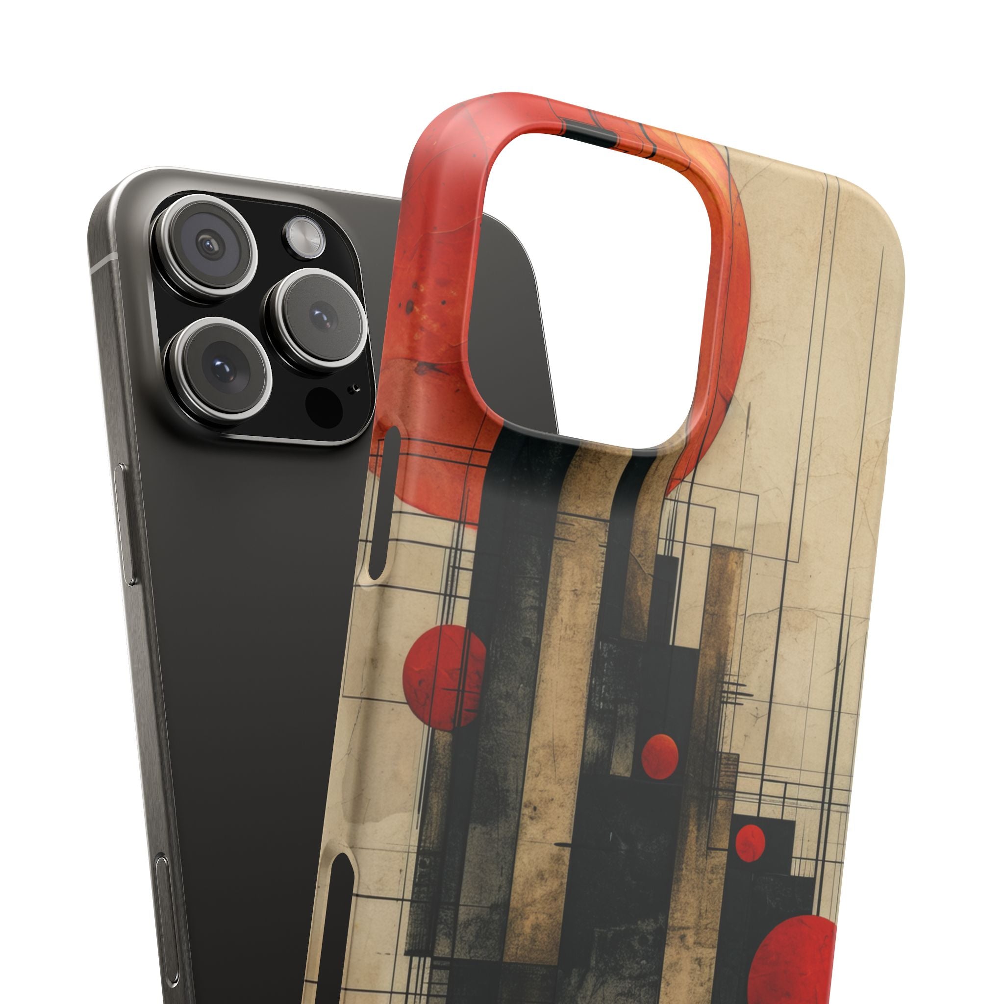 Vintage Geometric Harmony iPhone 16 - Slim Phone Case